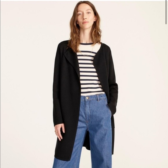 J. Crew Sweaters - ❌SOLD❌ J. Crew Juliette collarless sweater-blazer in Black